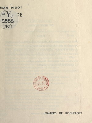 cover image of Légende